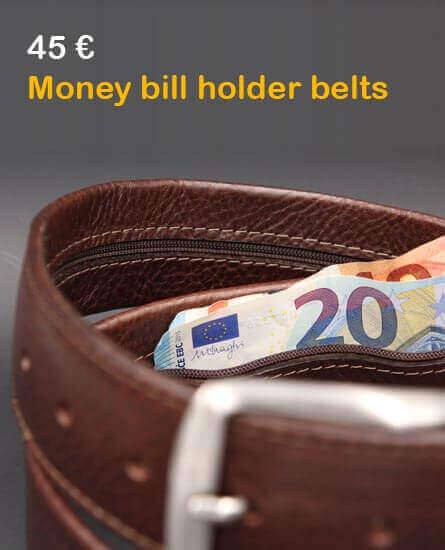 Money bill holder belts
